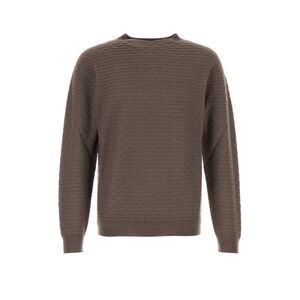Giorgio Armani Men Brown Wool Sweater